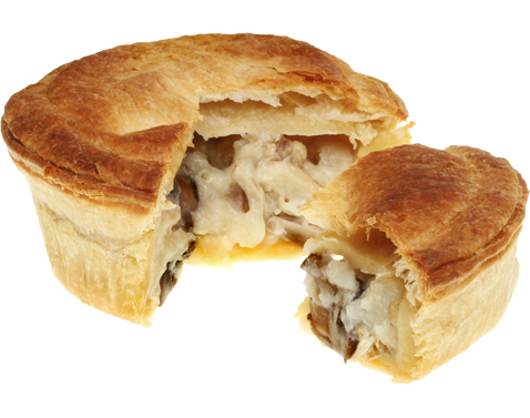 A picture of a Portuguese food called Empadas or Chicken Pie