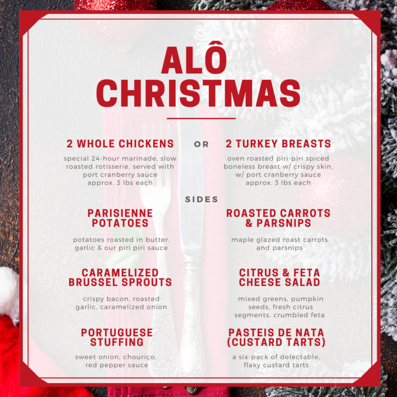 image of Alo Christmas Dinner menu